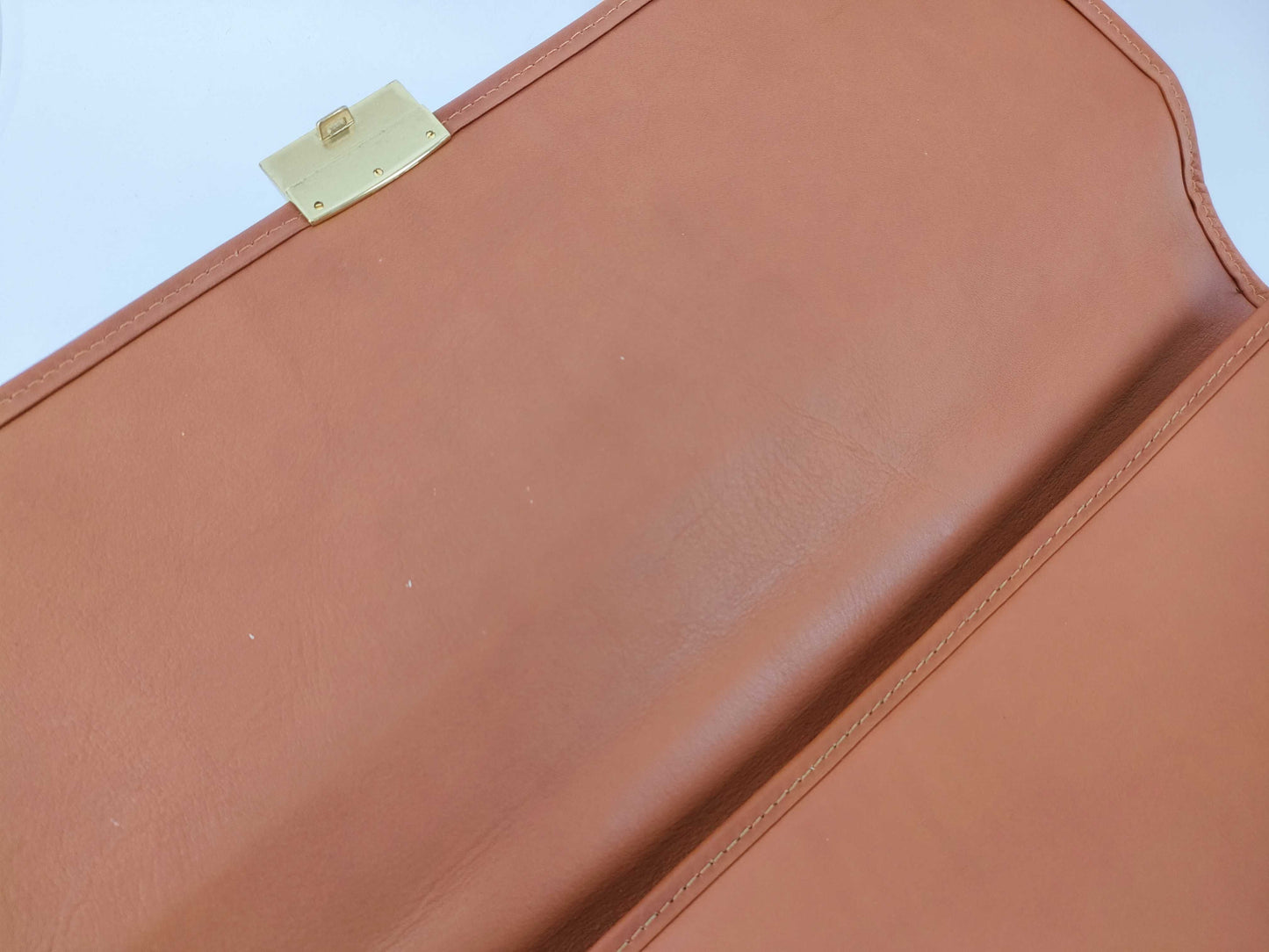COACH Coach Business Bag Calfskin Brown x Gold Business Bag