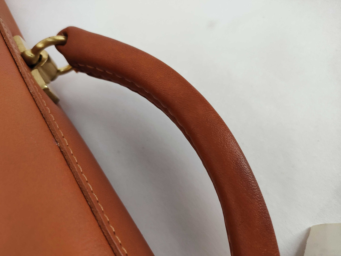 COACH Coach Business Bag Calfskin Brown x Gold Business Bag
