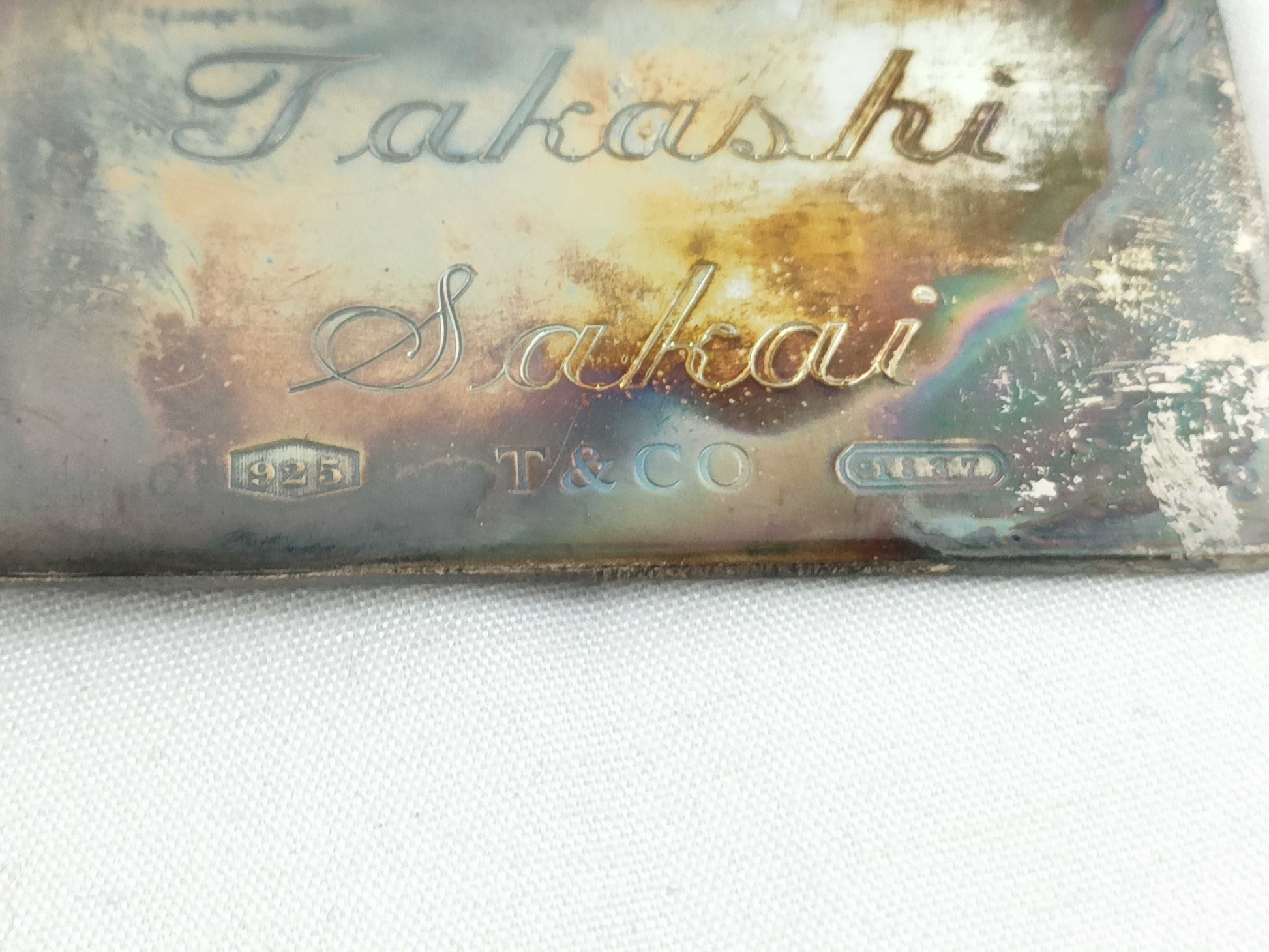 Tiffany & Co. Tiffany Name Tag 925 x Leather Personalized Other Accessories