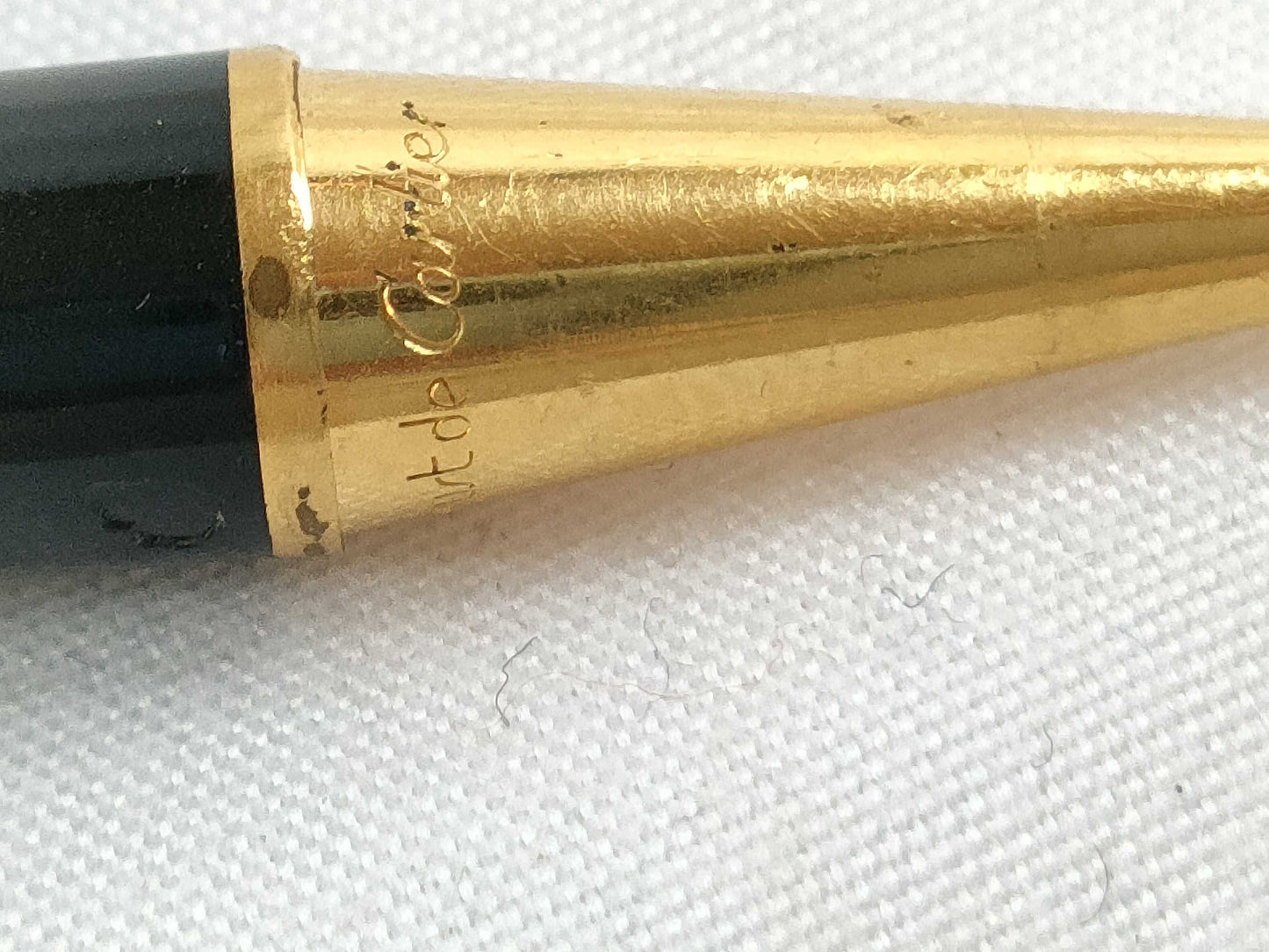 Cartier Trinity Twist Ballpoint Pen, Black x Gold, Pen/Fountain Pen