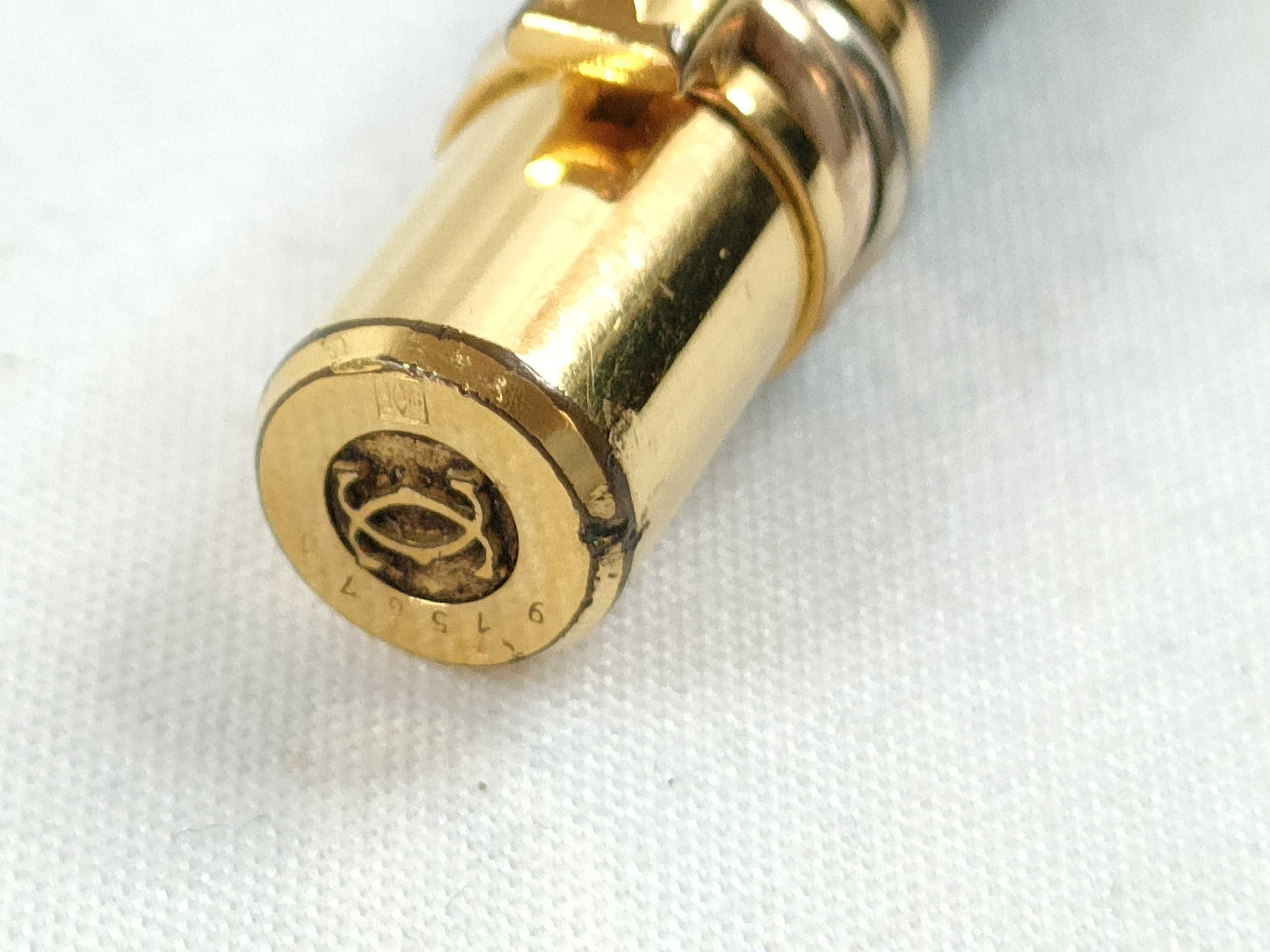 Cartier Trinity Twist Ballpoint Pen, Black x Gold, Pen/Fountain Pen