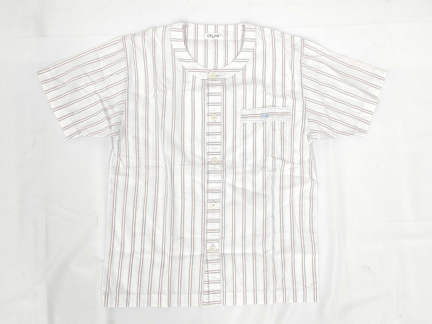 CELINE Horse-drawn Sulky Embroidered Shirt