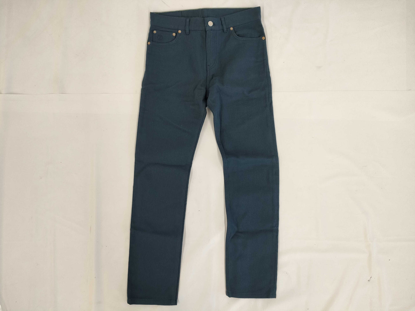 LOUIS VUITTON LOUIS VUITTON Men's Monogram Leather Patch LV Embroidered Pants Size 27