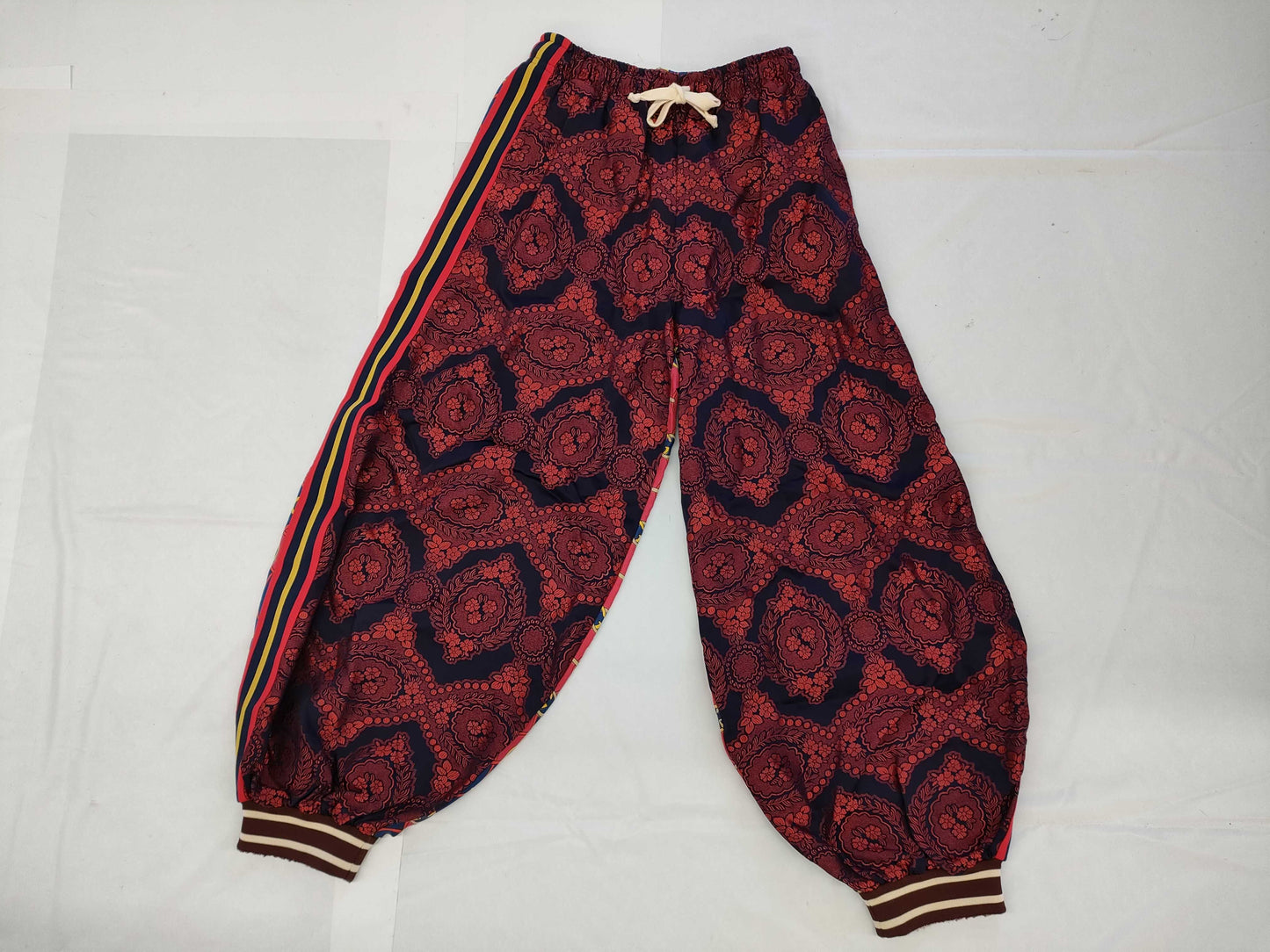GUCCI GG pattern interlocking silk pants