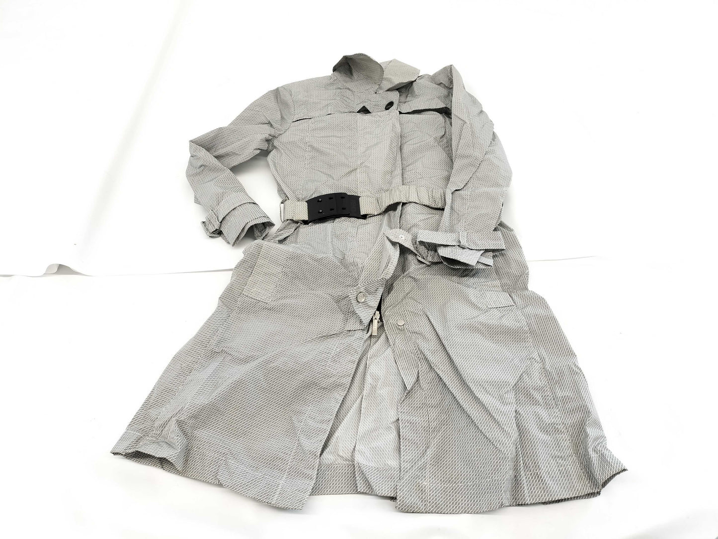 FENDI Zucca FF Coat with Belt, Size 38