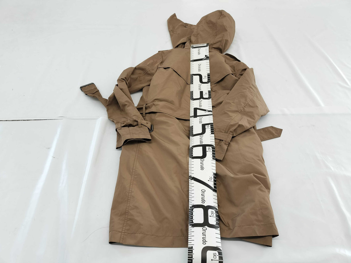 BURBERRY BURBERRYLONDON Spring Coat with Drawstring Bag, Nylon, Size 38
