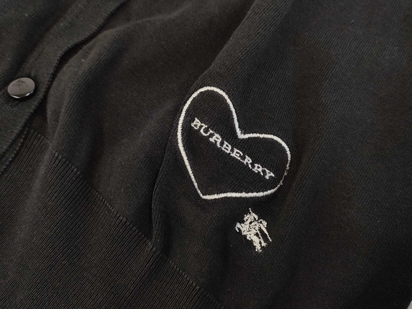BURBERRY BLUE LABEL logo embroidered cardigan