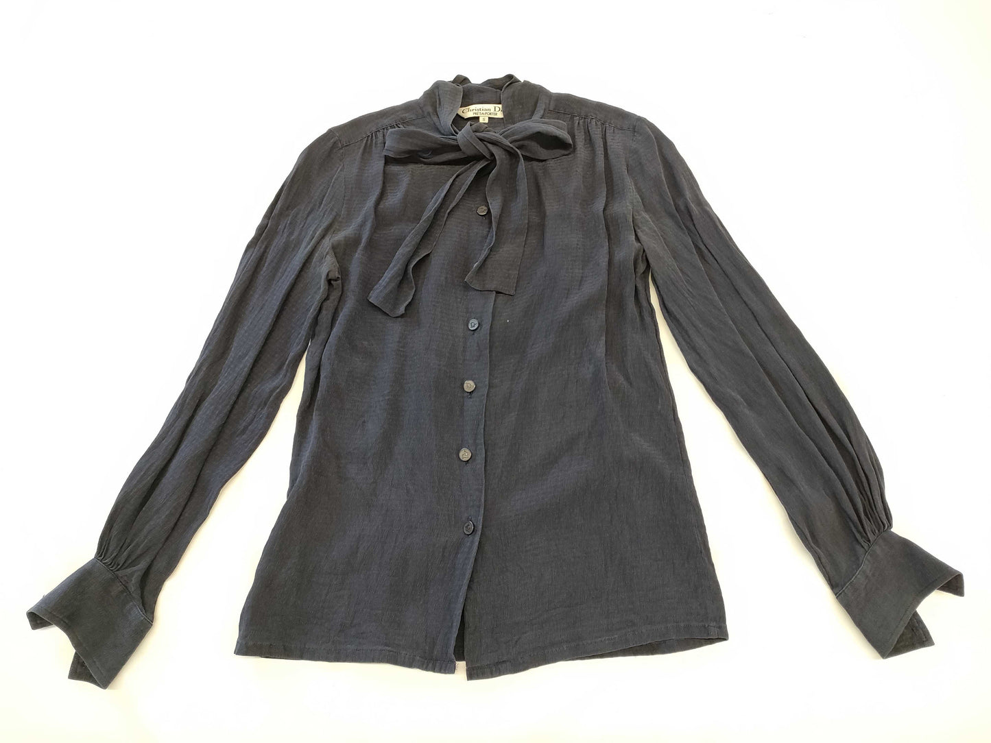 Christian Dior Blouse Bow Tie Other Apparel Shirt
