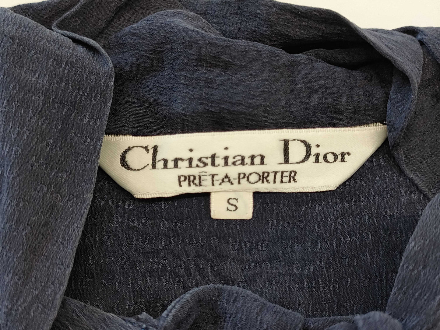 Christian Dior Blouse Bow Tie Other Apparel Shirt