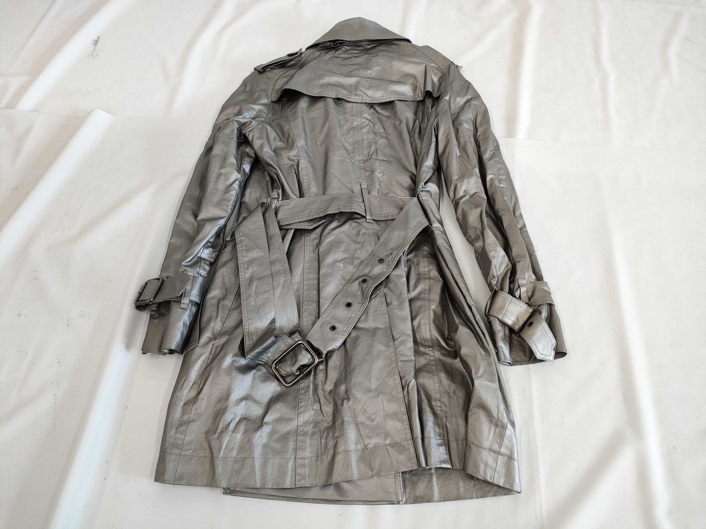 BURBERRY BURBERRYLONDON Trench Coat Silver Size 40 Coat