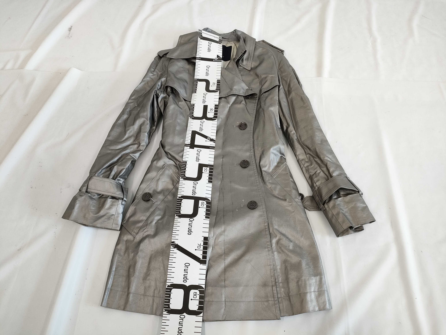 BURBERRY BURBERRYLONDON Trench Coat Silver Size 40 Coat