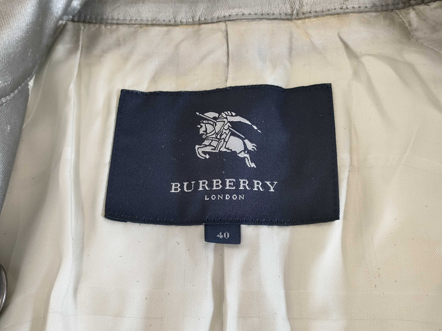 BURBERRY BURBERRYLONDON Trench Coat Silver Size 40 Coat
