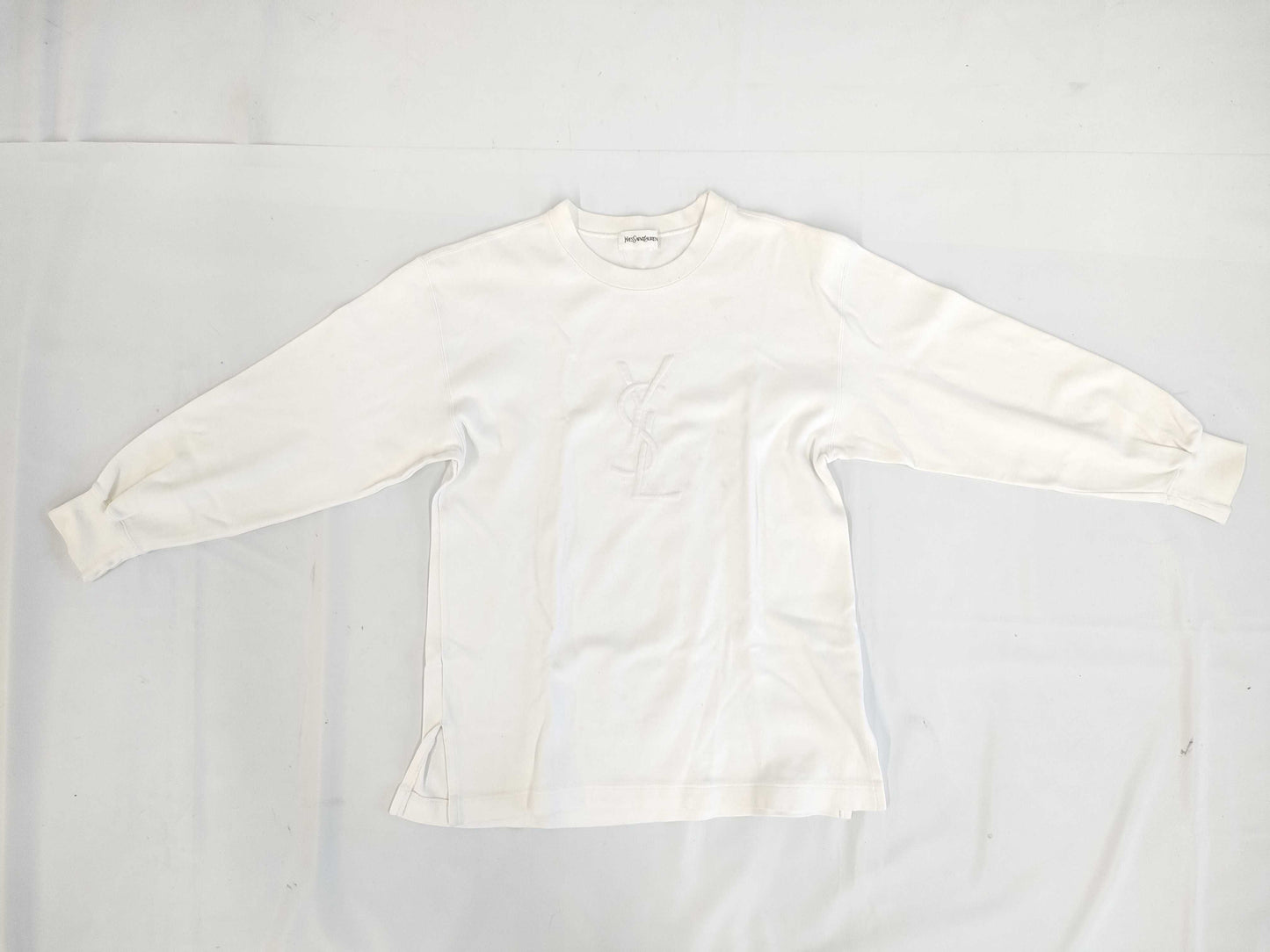 SAINT LAURENT Sweatshirt, YSL Embossed, Other Apparel, Tops