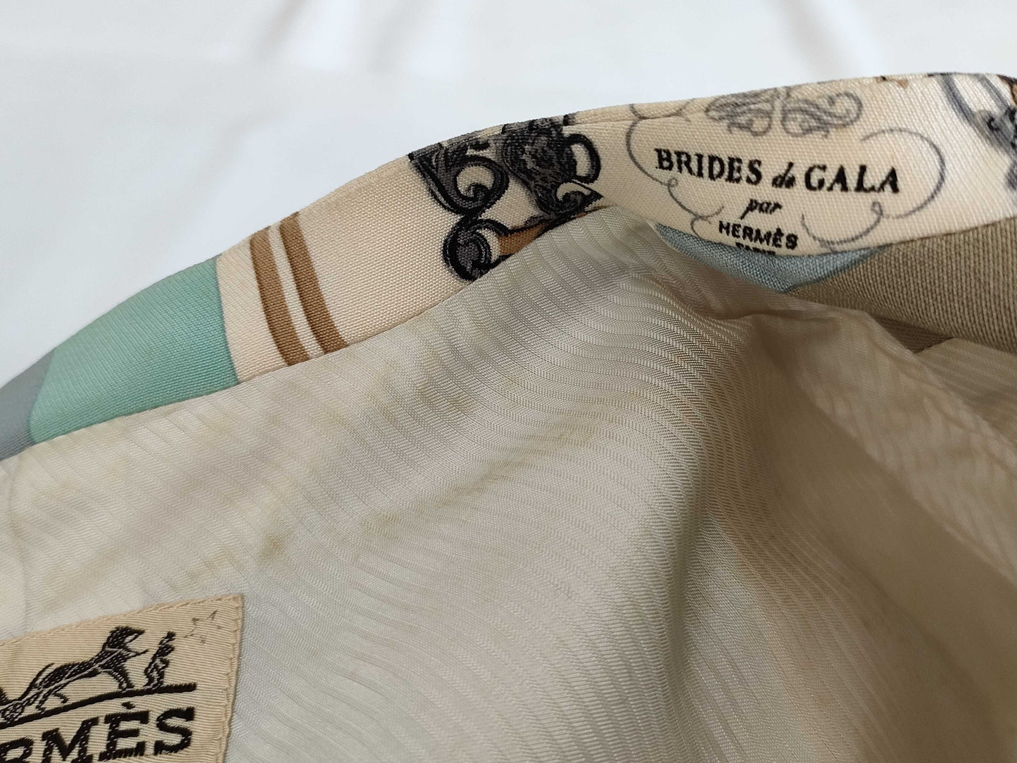 HERMES Scarf Pattern Long Coat Size 40 Coat