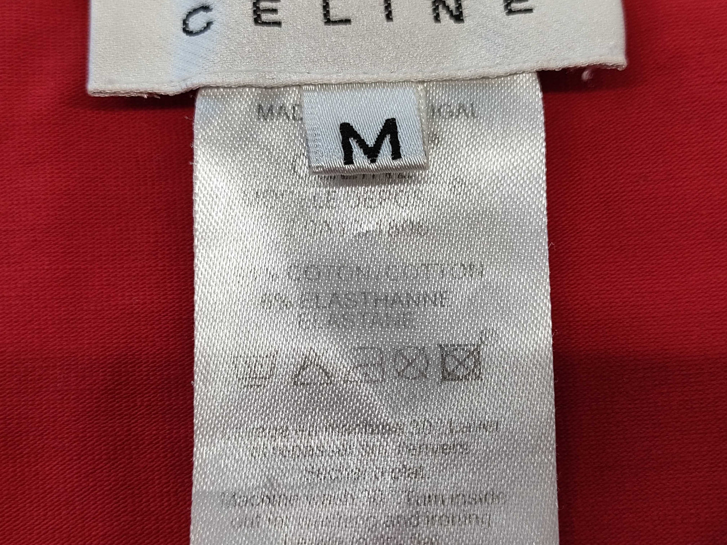 CELINE Sulky Carriage Embroidered T-Shirt