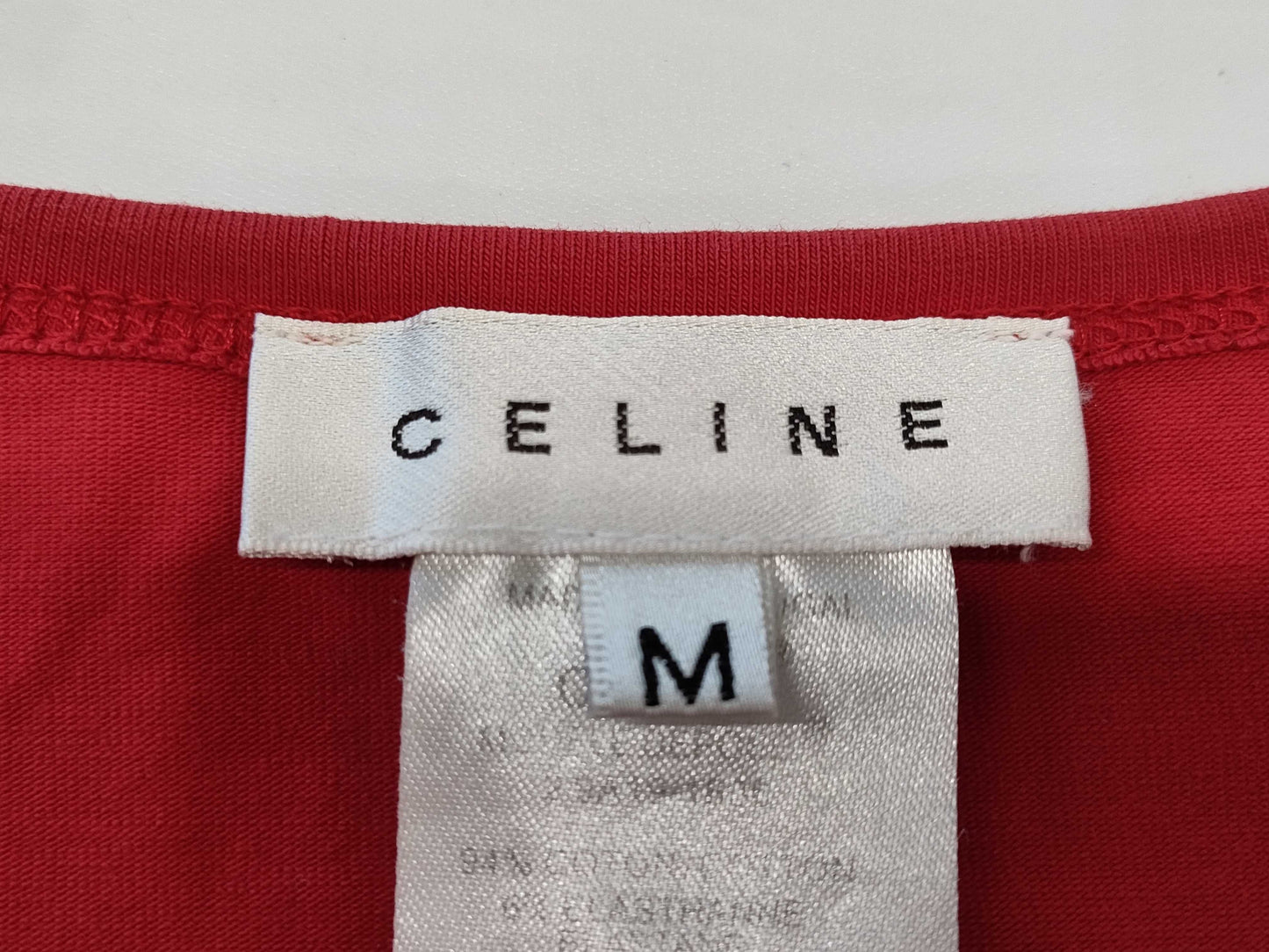 CELINE Sulky Carriage Embroidered T-Shirt