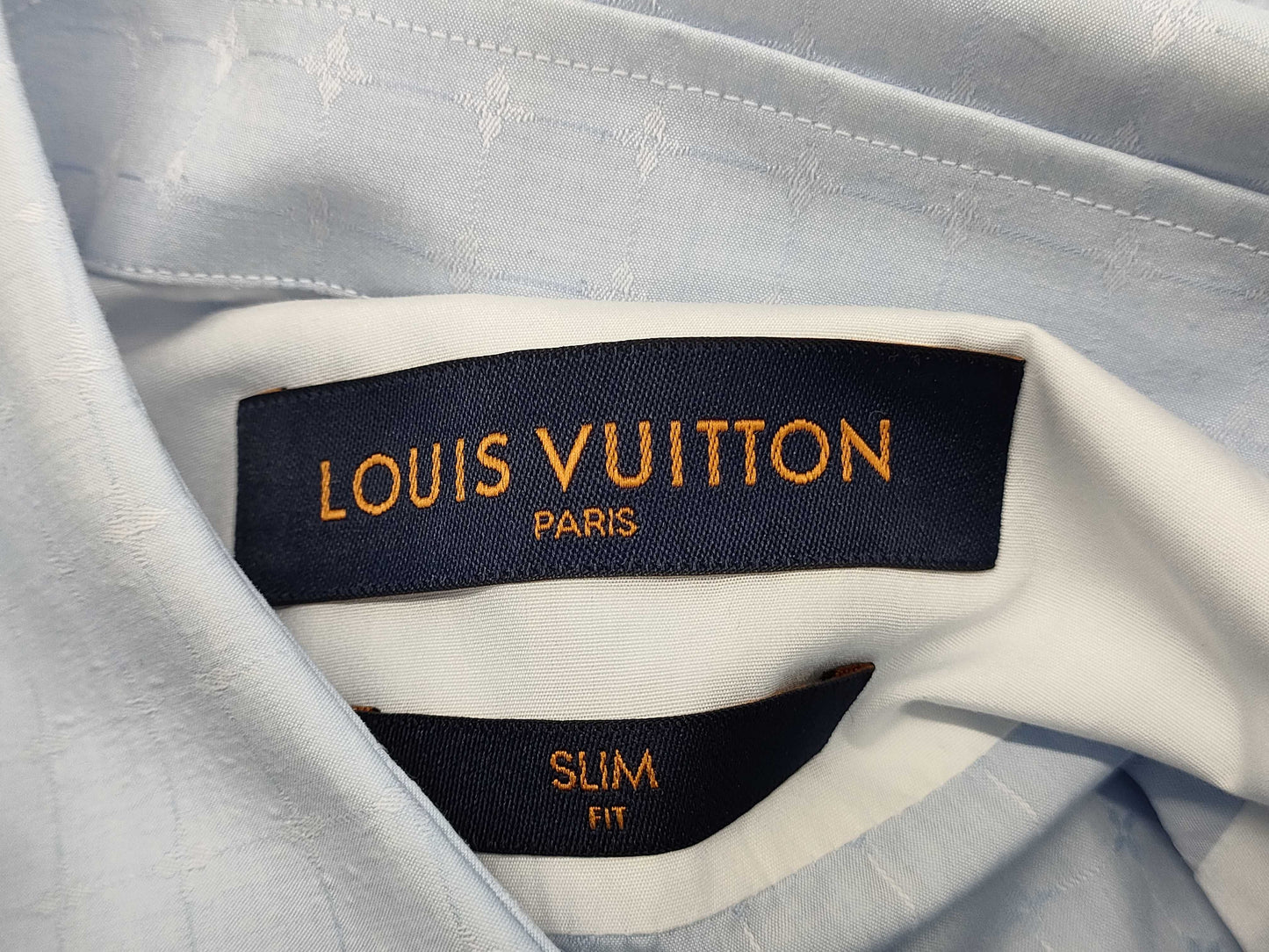 LOUIS VUITTON Current Blue Tag Men's Monogram Shirt