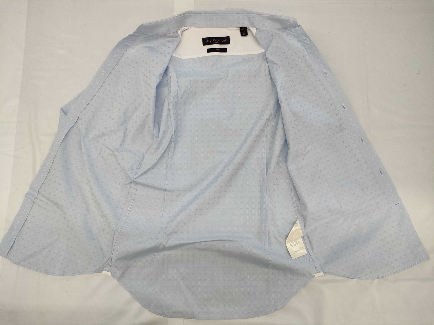 LOUIS VUITTON Current Blue Tag Men's Monogram Shirt