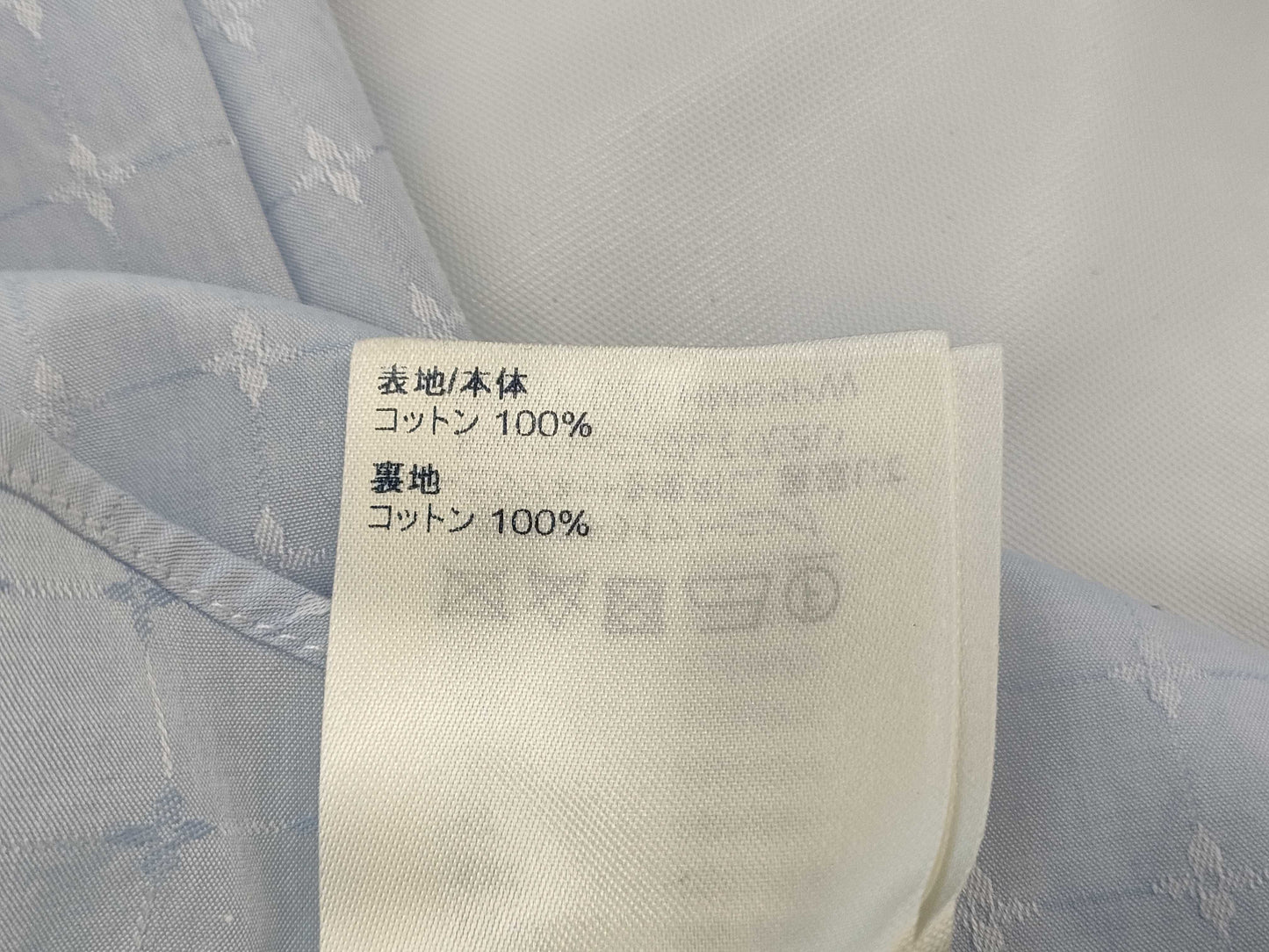 LOUIS VUITTON Current Blue Tag Men's Monogram Shirt