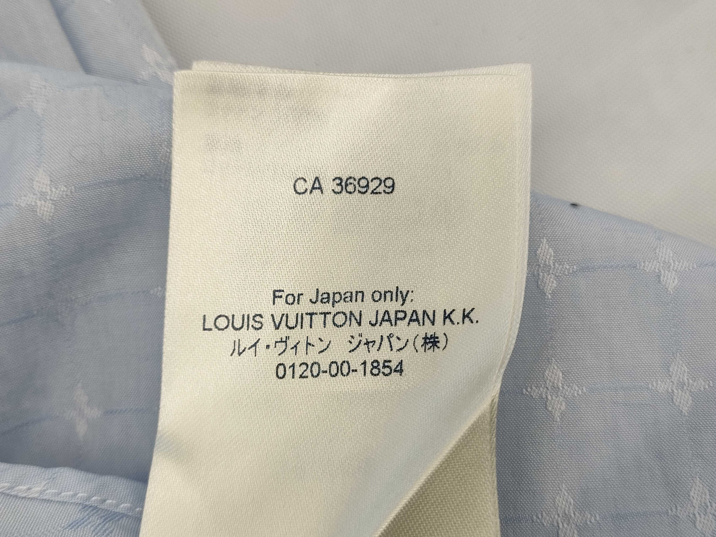 LOUIS VUITTON Current Blue Tag Men's Monogram Shirt