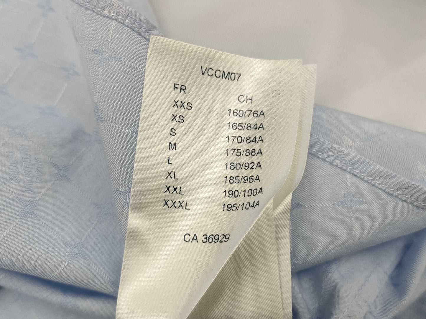 LOUIS VUITTON Current Blue Tag Men's Monogram Shirt