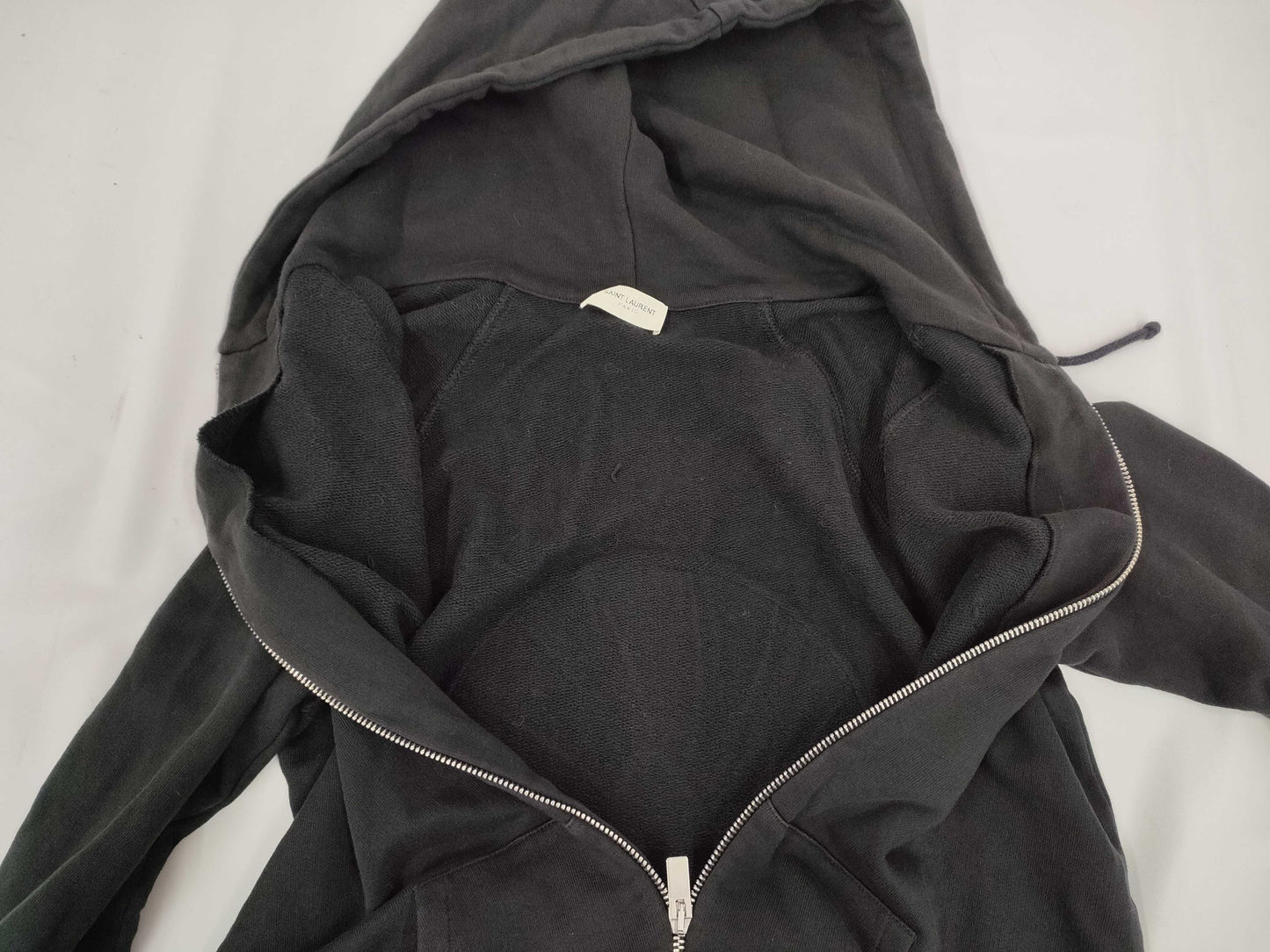 SAINT LAURENT SAINT LAURENT PARIS Shark Jewel Hoodie Zip-Up Black Size XS Top