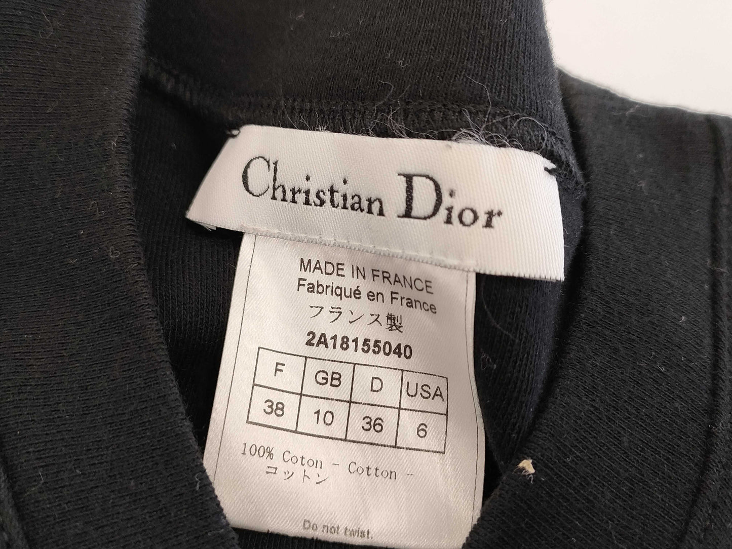Christian Dior Galliano T-shirt Black Tops