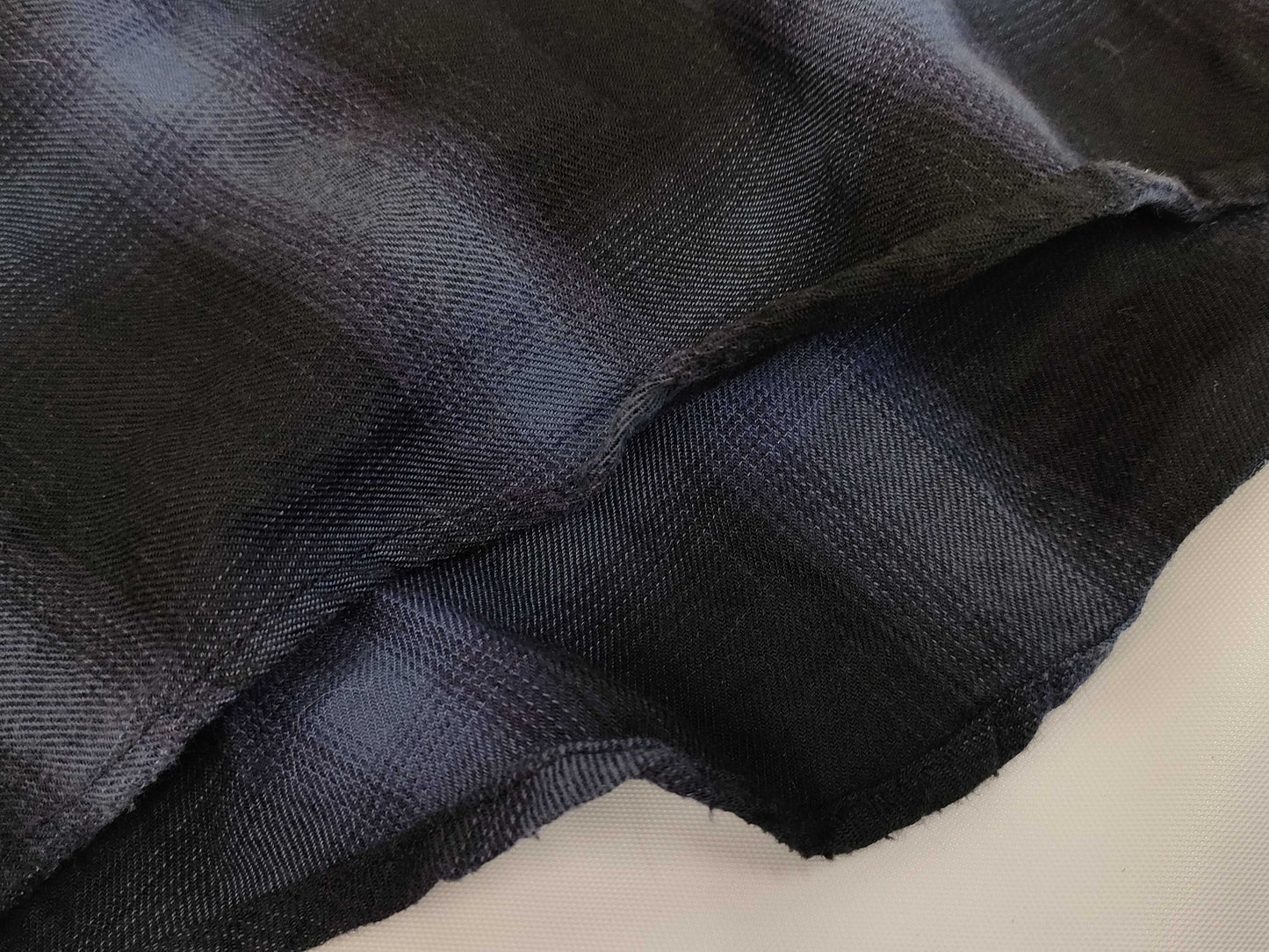 SAINT LAURENT PARIS Ombre Check Flannel Shirt