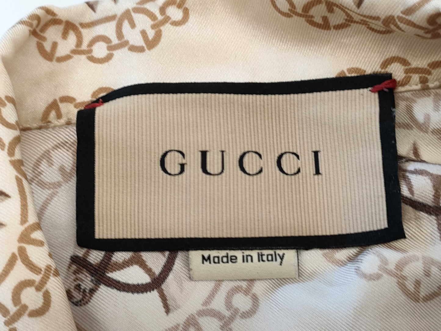 GUCCI Horse Shirt Men's Horse Silk