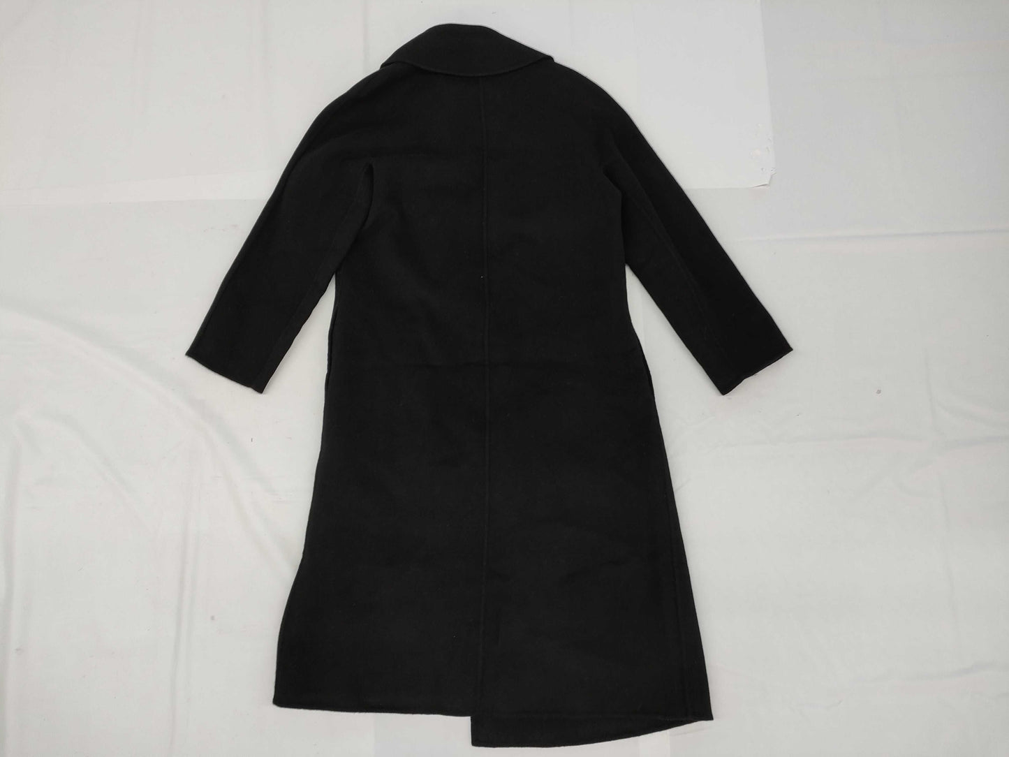 MaxMara CUCITO A MANO Double-Face Belted Coat, Size 40
