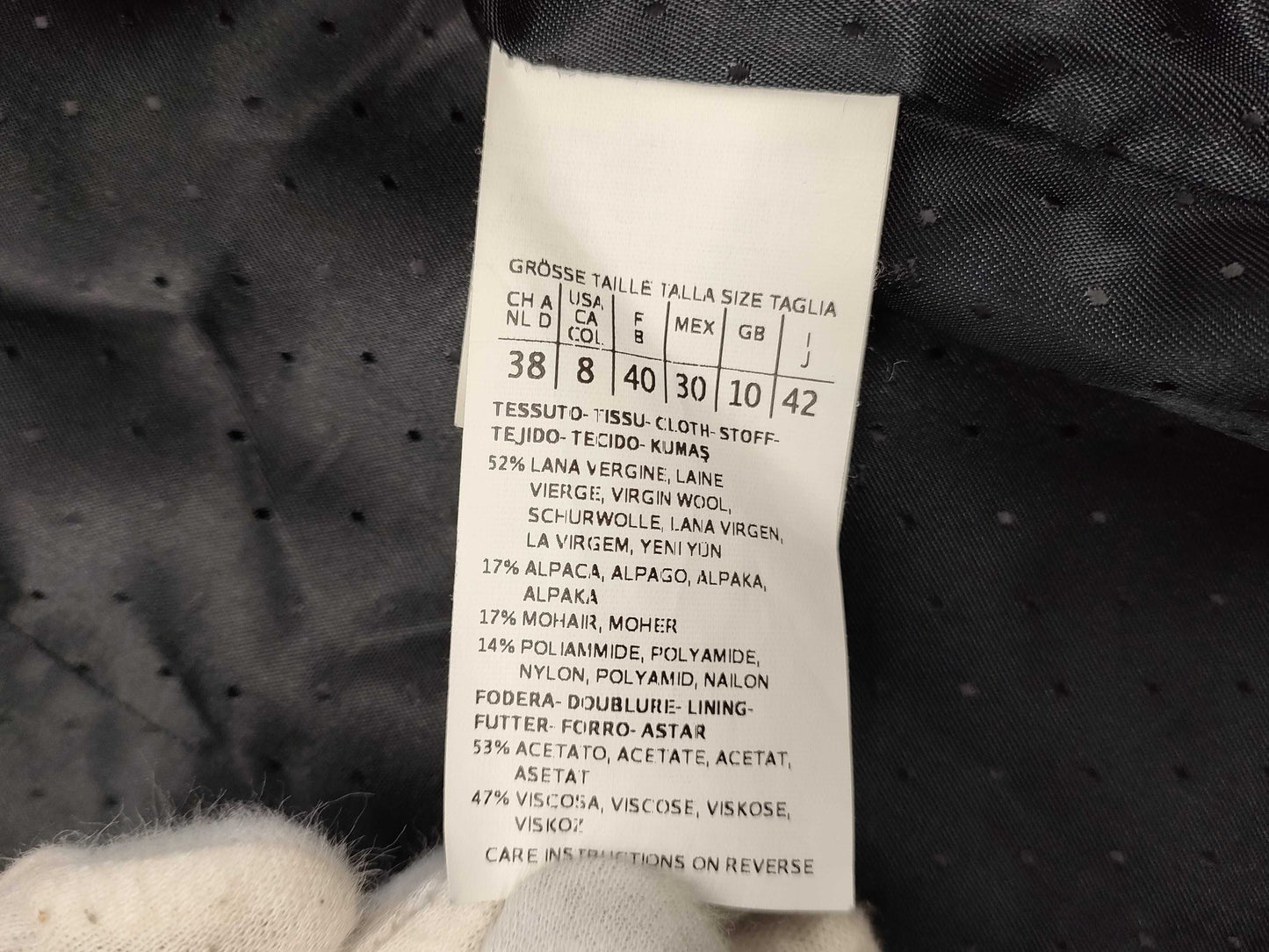 MaxMara Shaggy Coat, Alpaca, Size 42