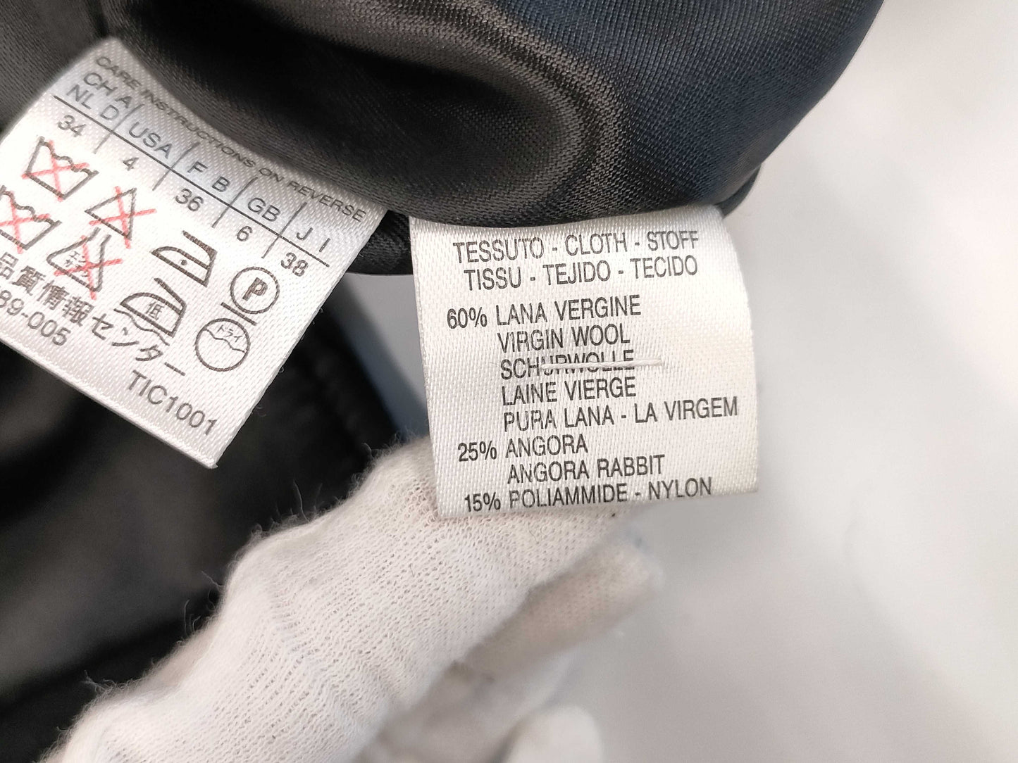 MaxMara MAX&Co. Angora Maxi Coat, Black, Size 38