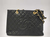 CHANEL Caviar Skin Coco Mark GST Shoulder Tote Bag
