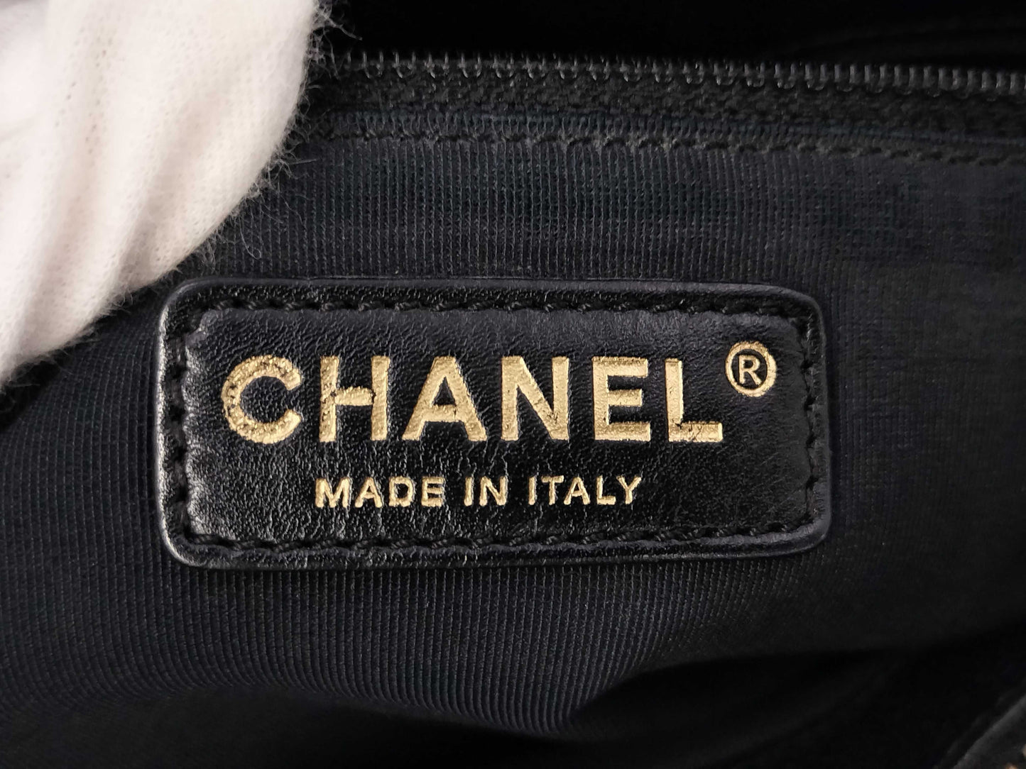 CHANEL Caviar Skin Coco Mark GST Shoulder Tote Bag