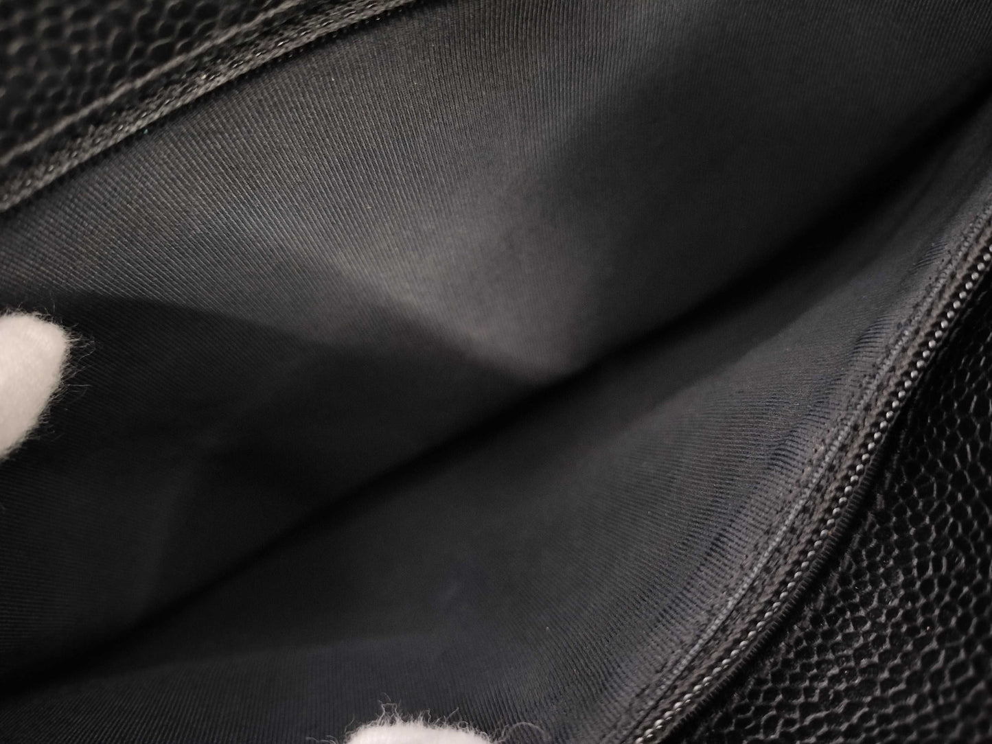 CHANEL Caviar Skin Coco Mark GST Shoulder Tote Bag