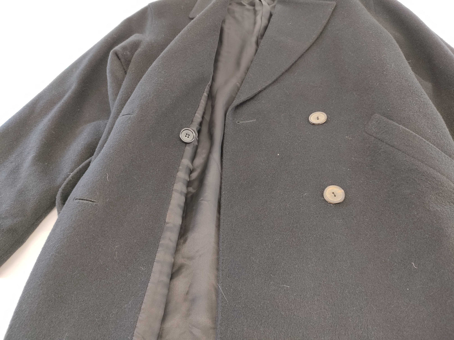 VALENTINO Double Belted Long Coat, Size 42