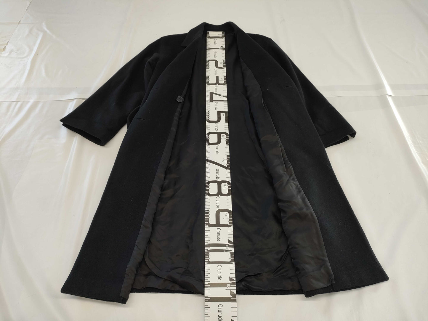 VALENTINO Double Belted Long Coat, Size 42
