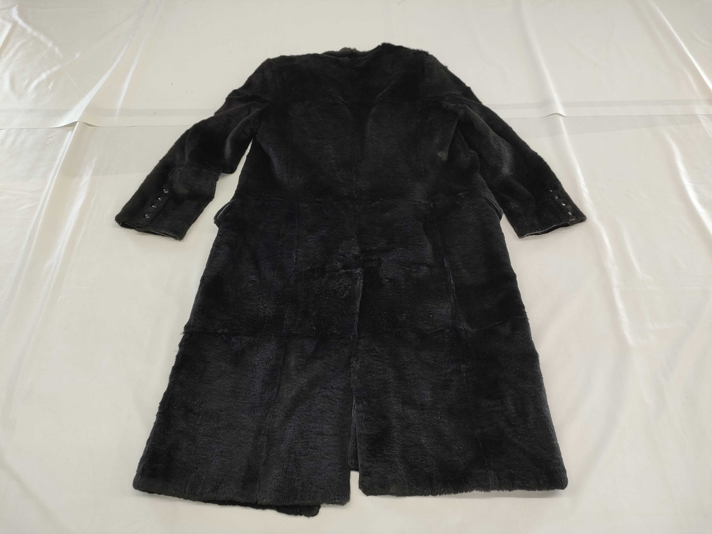 Salvatore Ferragamo Ferragamo Lapin Rabbit Fur Long Coat Size 42
