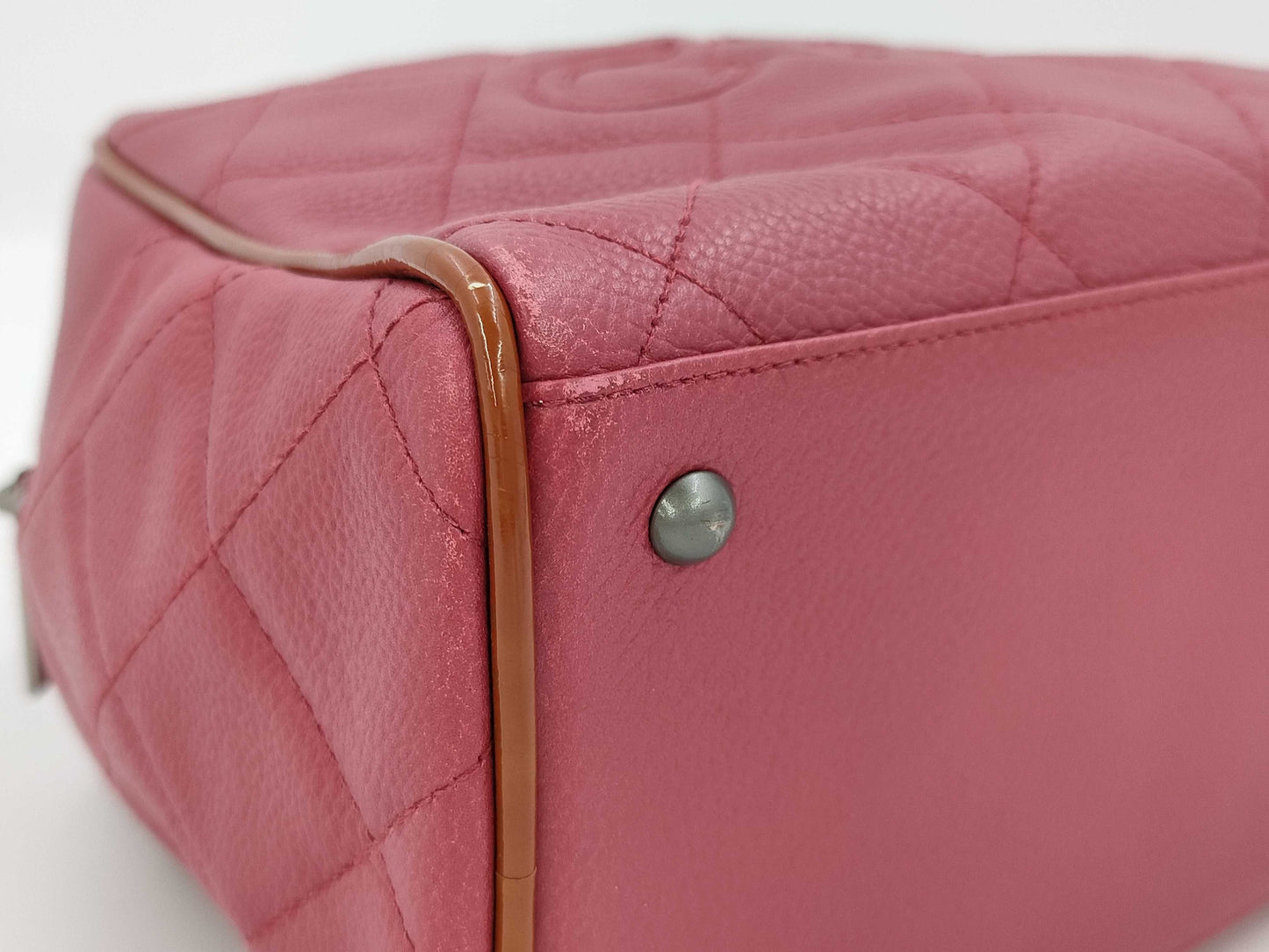 CHANEL Caviar Skin Boston Bag