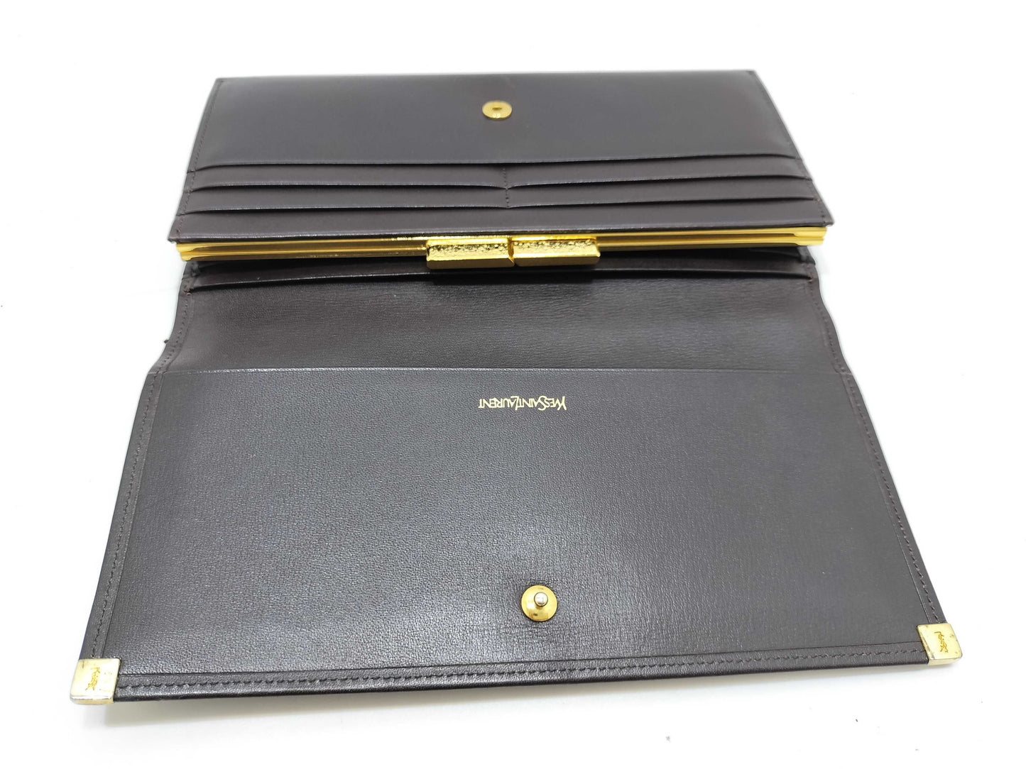 Yves Saint Laurent YSL Leather Long Wallet