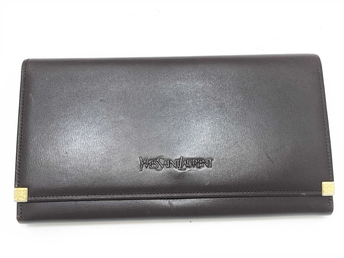 Yves Saint Laurent YSL Leather Long Wallet
