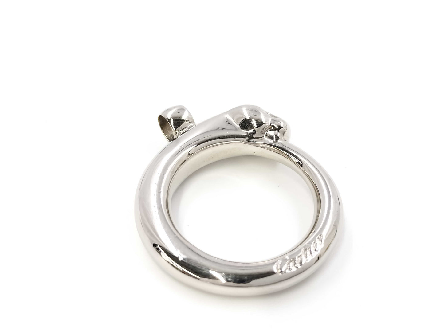 Cartier Silver Panthere Necklace Top Silver Pendant Top