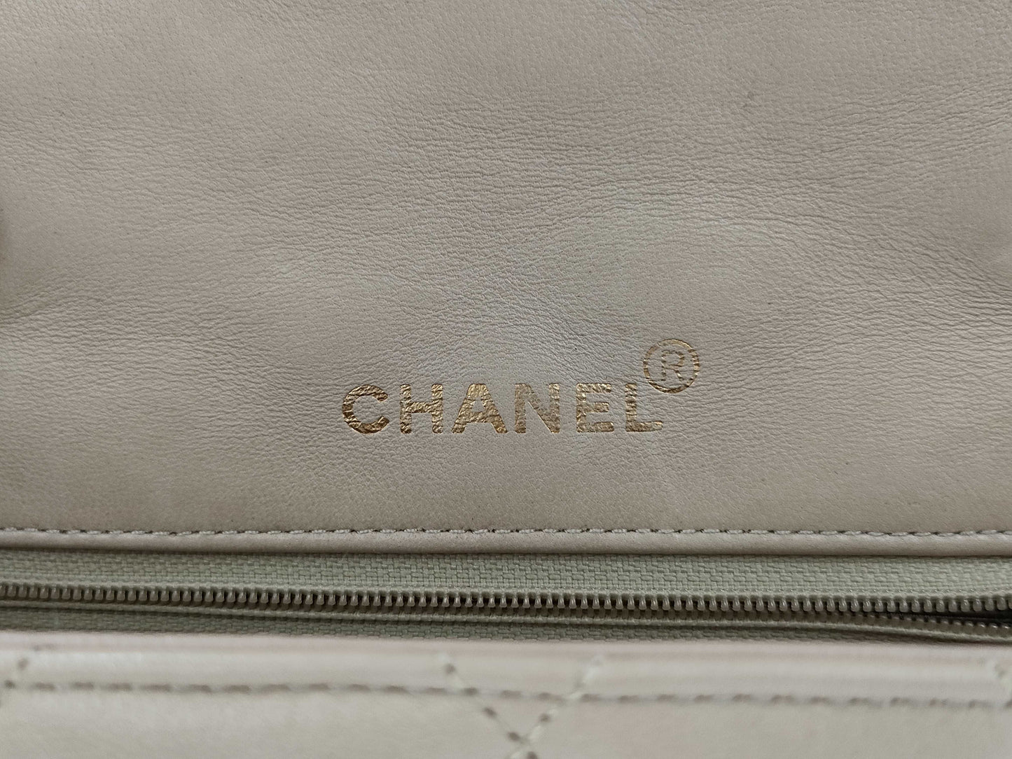 CHANEL Diana Flap Chain Bag, Beige, 23cm, Lambskin, Strap Thread, No Seal, Warranty Card Included, 2046331, Shoulder Bag