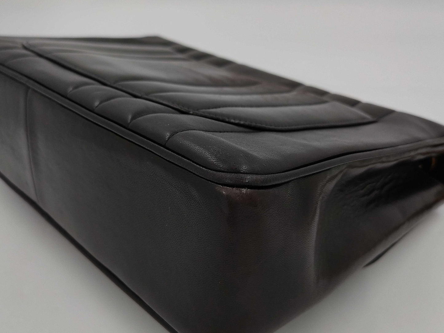 CHANEL Mademoiselle Lambskin Black Shoulder Bag
