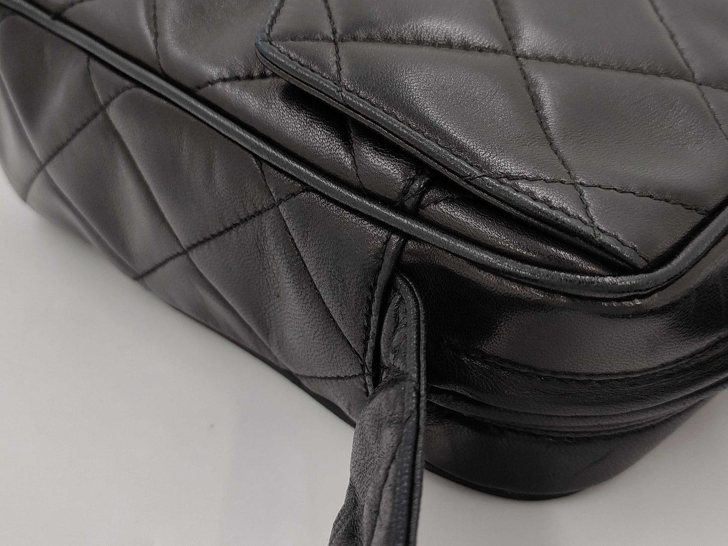 CHANEL Shoulder Bag, Lambskin, Black with Fringe, 3472238