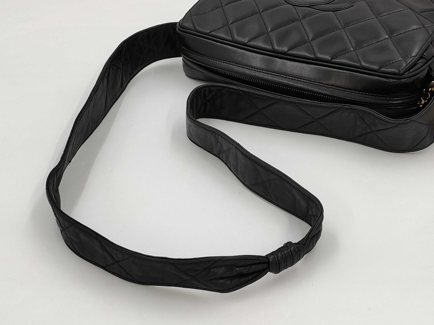 CHANEL Shoulder Bag, Lambskin, Black with Fringe, 3472238