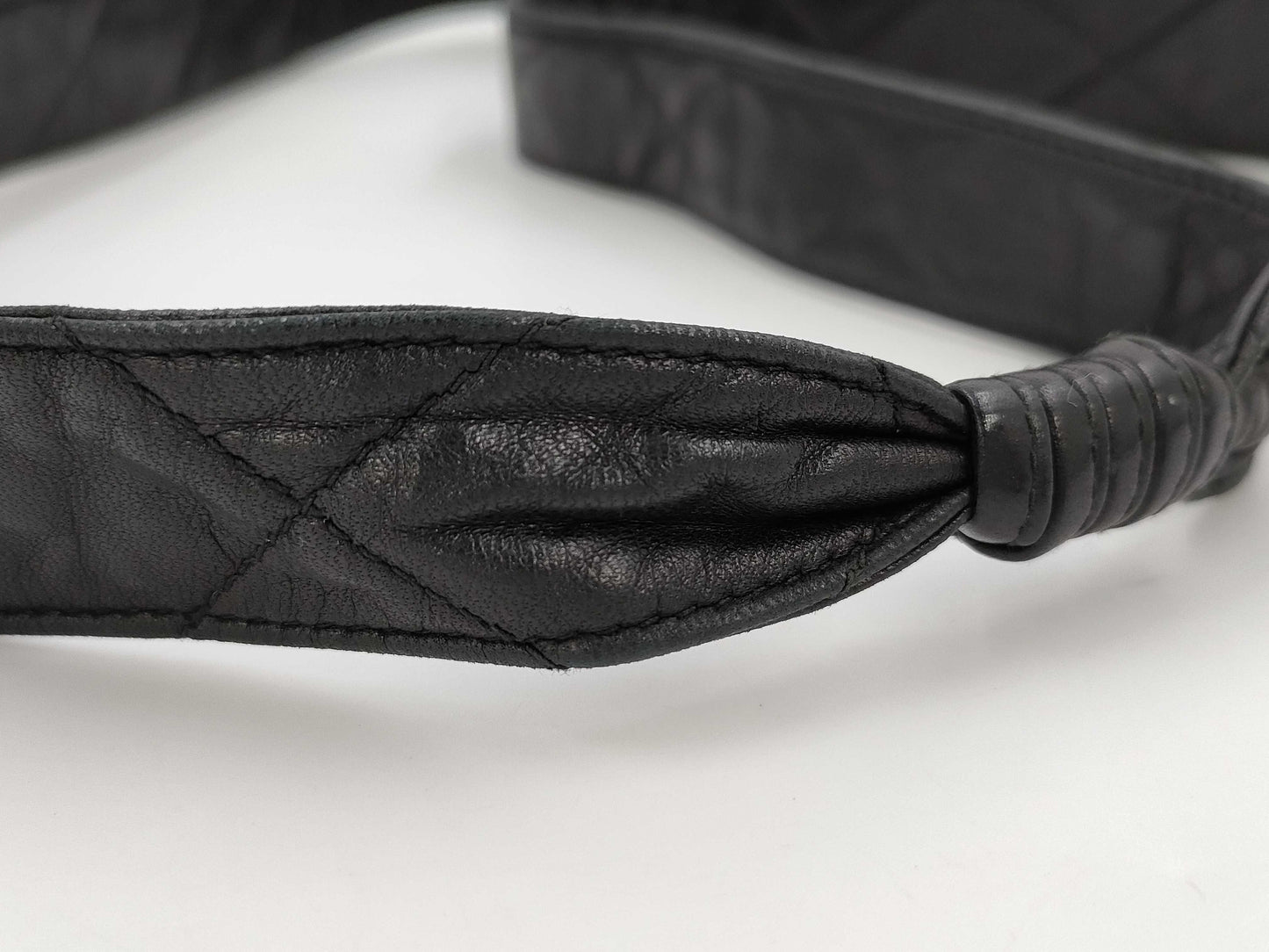CHANEL Shoulder Bag, Lambskin, Black with Fringe, 3472238