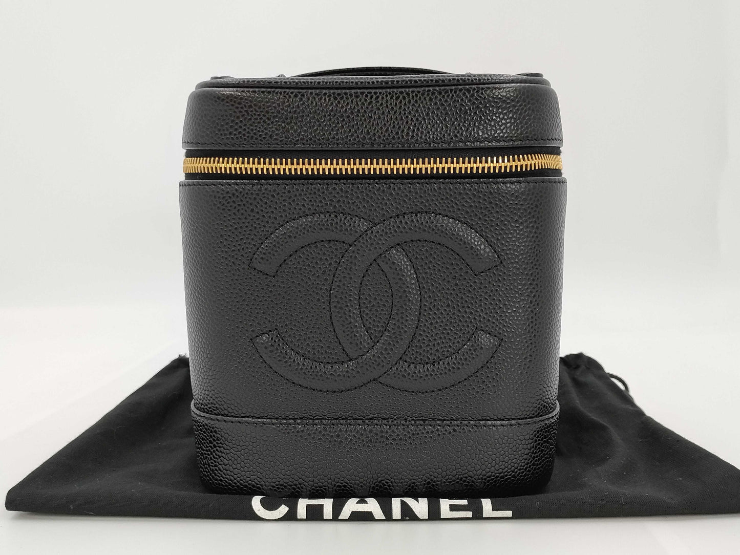 CHANEL Vanity Bag, Black Caviar, 6899926, Handbag