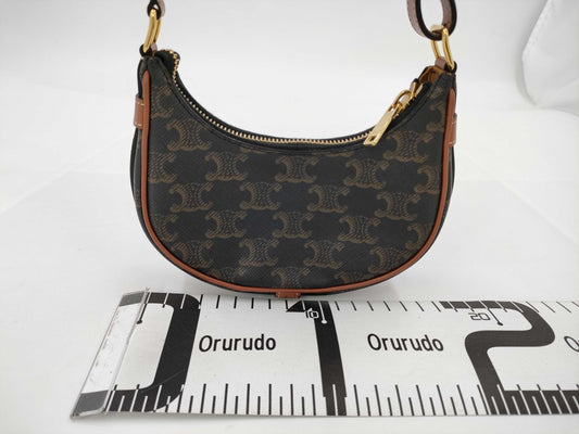 CELINE Ava Triomphe Macadam Brown Handbag
