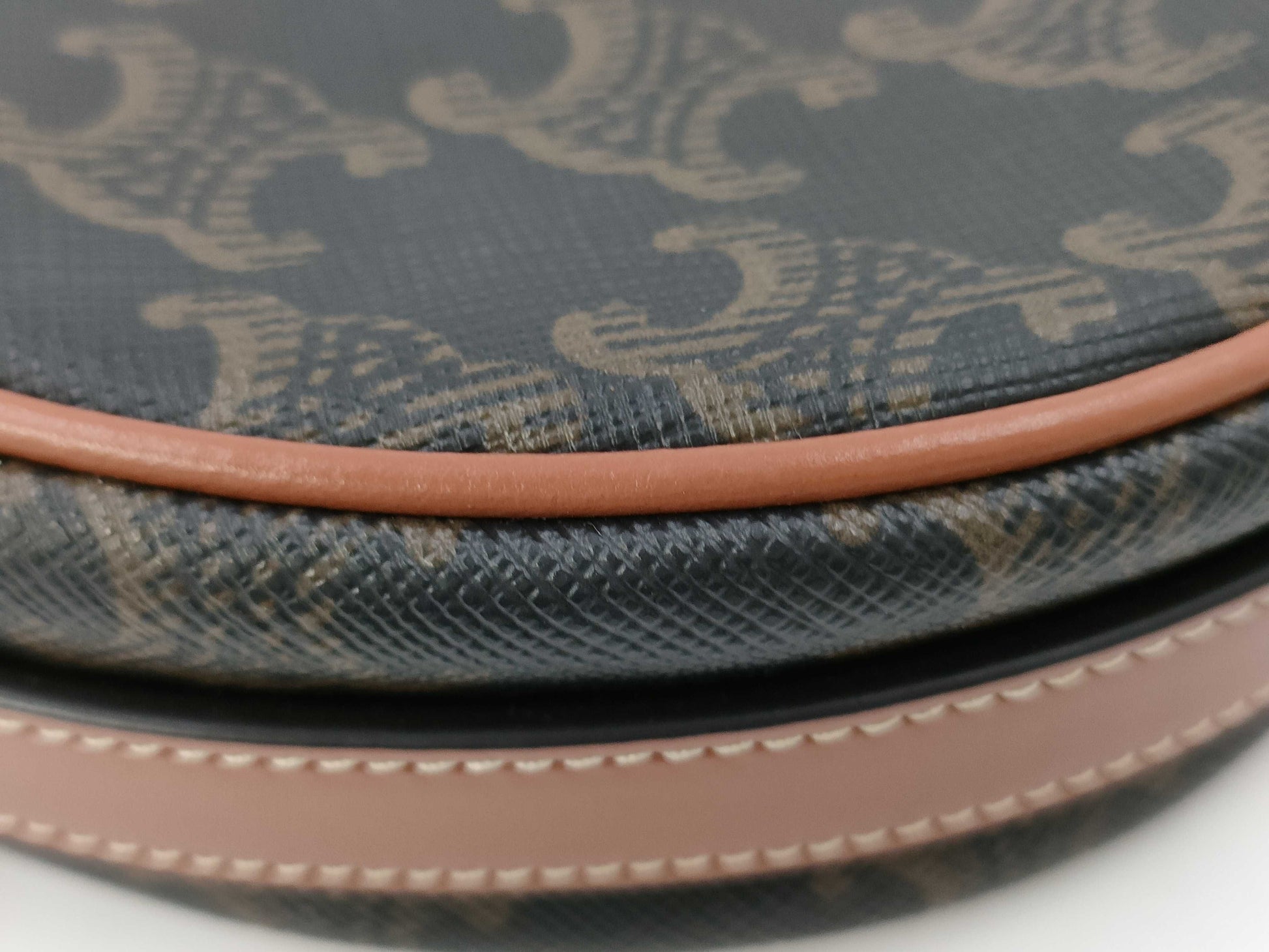 CELINE Ava Triomphe Macadam Brown Handbag